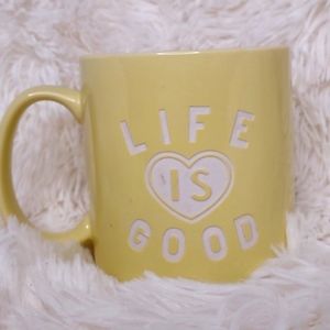 Life is good. Yellow Coffee Mug.